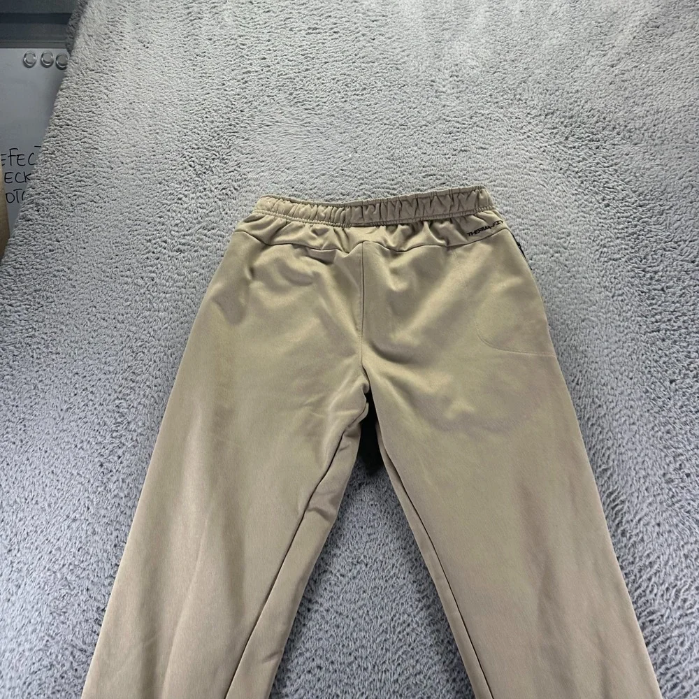 Nike Therma-Fit Sweatpants Mens M Beige Straight Performance Sports Activewear - Picture 5 of 9